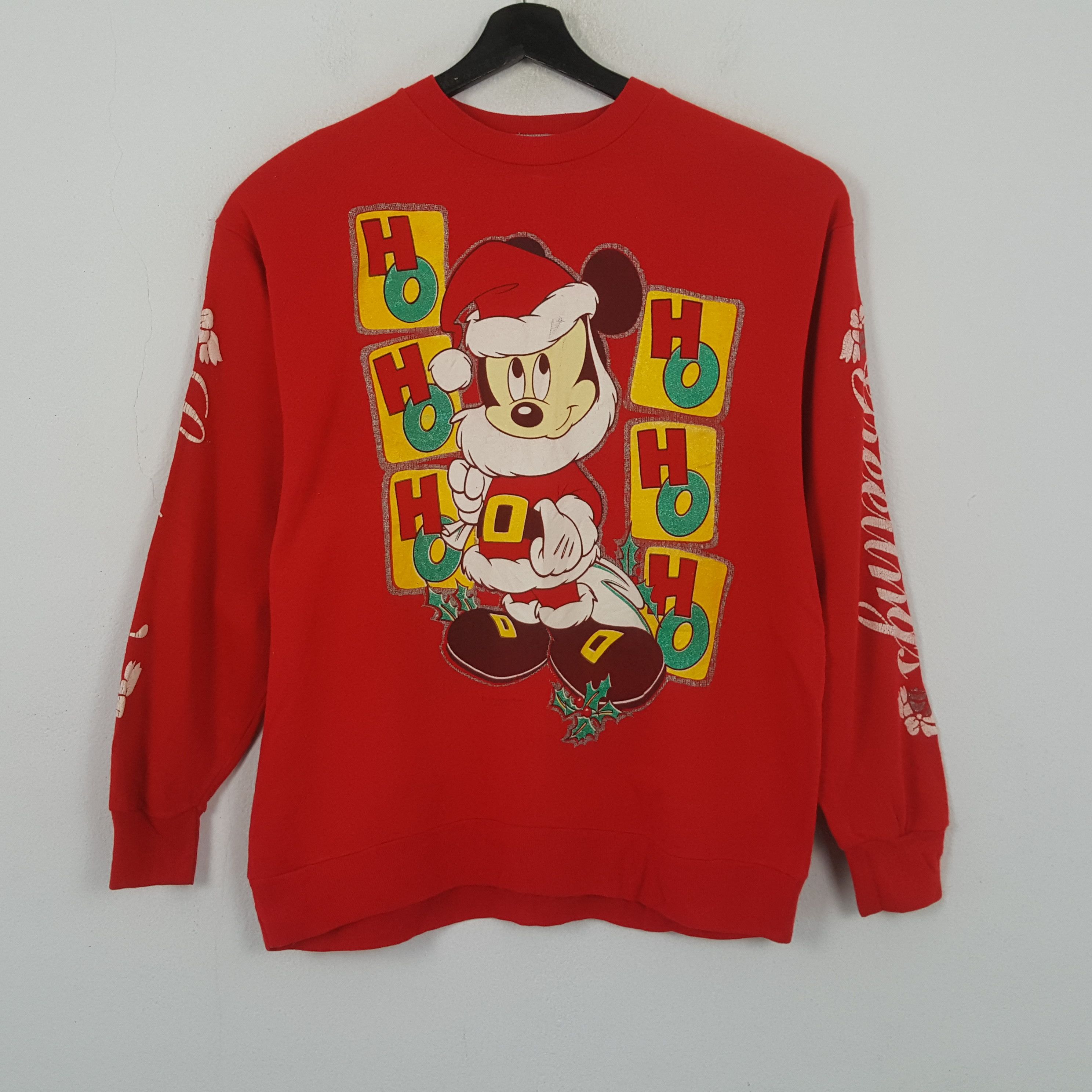 Vintage Christmas Mickey Mouse Streetwear Style Sweatshirt RR5 Size US M / EU 48-50 / 2 - 1 Thumbnail