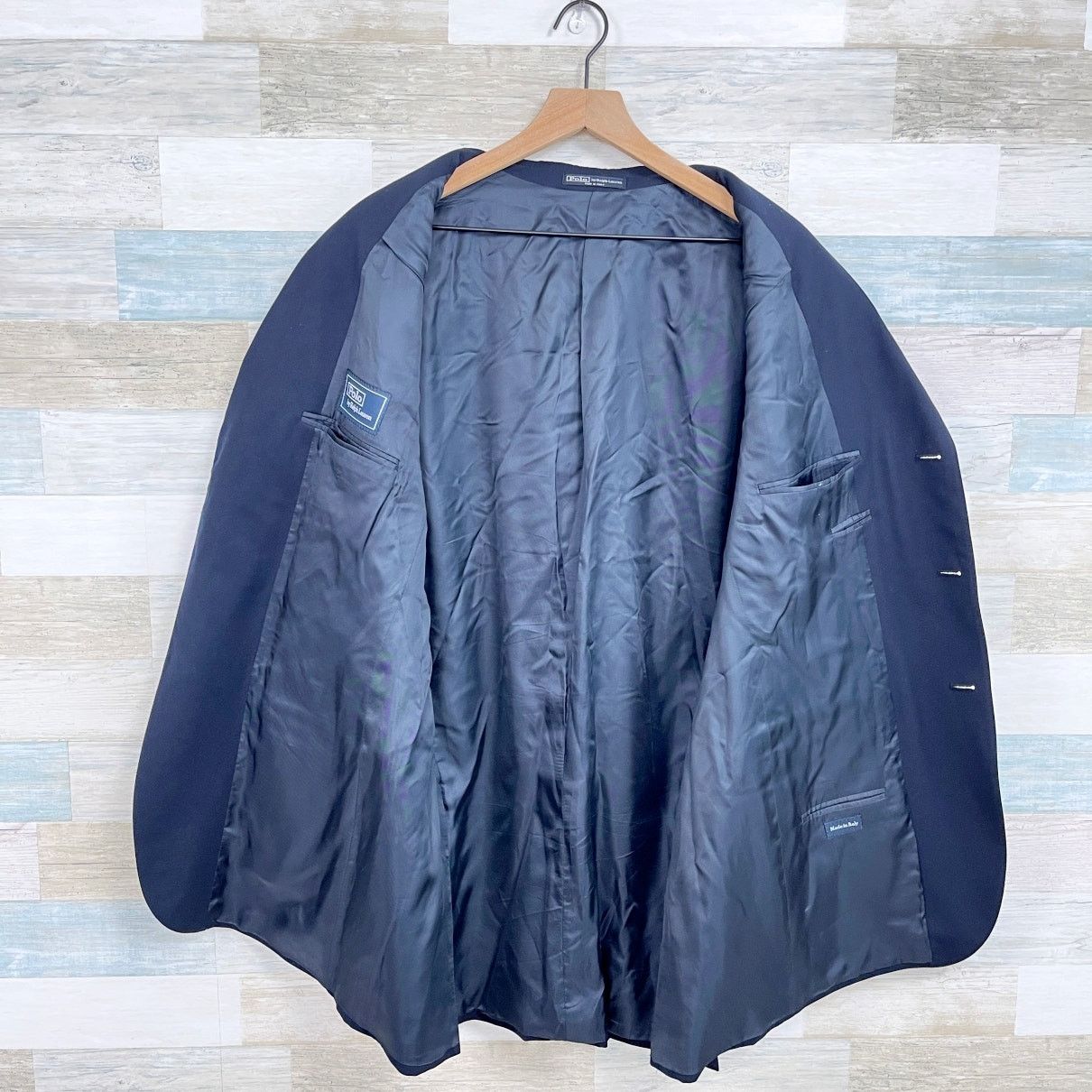 Polo Ralph Lauren POLO Ralph Lauren Vintage Italy Twill Sport Coat Blue 48L Size 48L - 4 Thumbnail