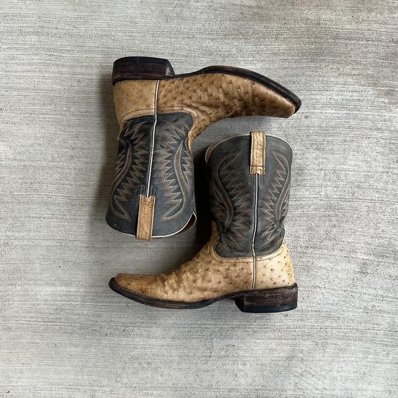 Ariat × Dan Post × Vintage Vintage Made in USA Cowboy Boots Size US 13 / EU 46 - 2 Thumbnail