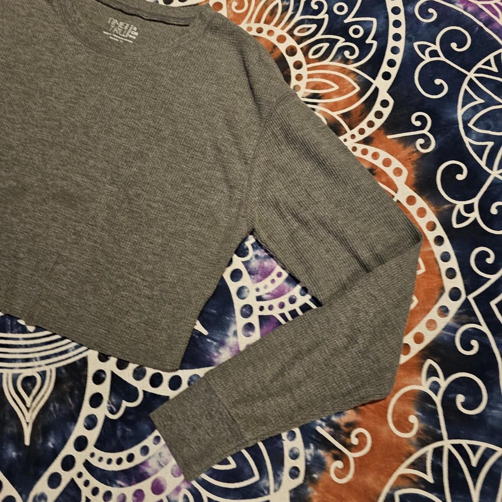 Designer Time and Tru Women's Grey Cropped Shirt Size S / US 4 / IT 40 - 5 Thumbnail