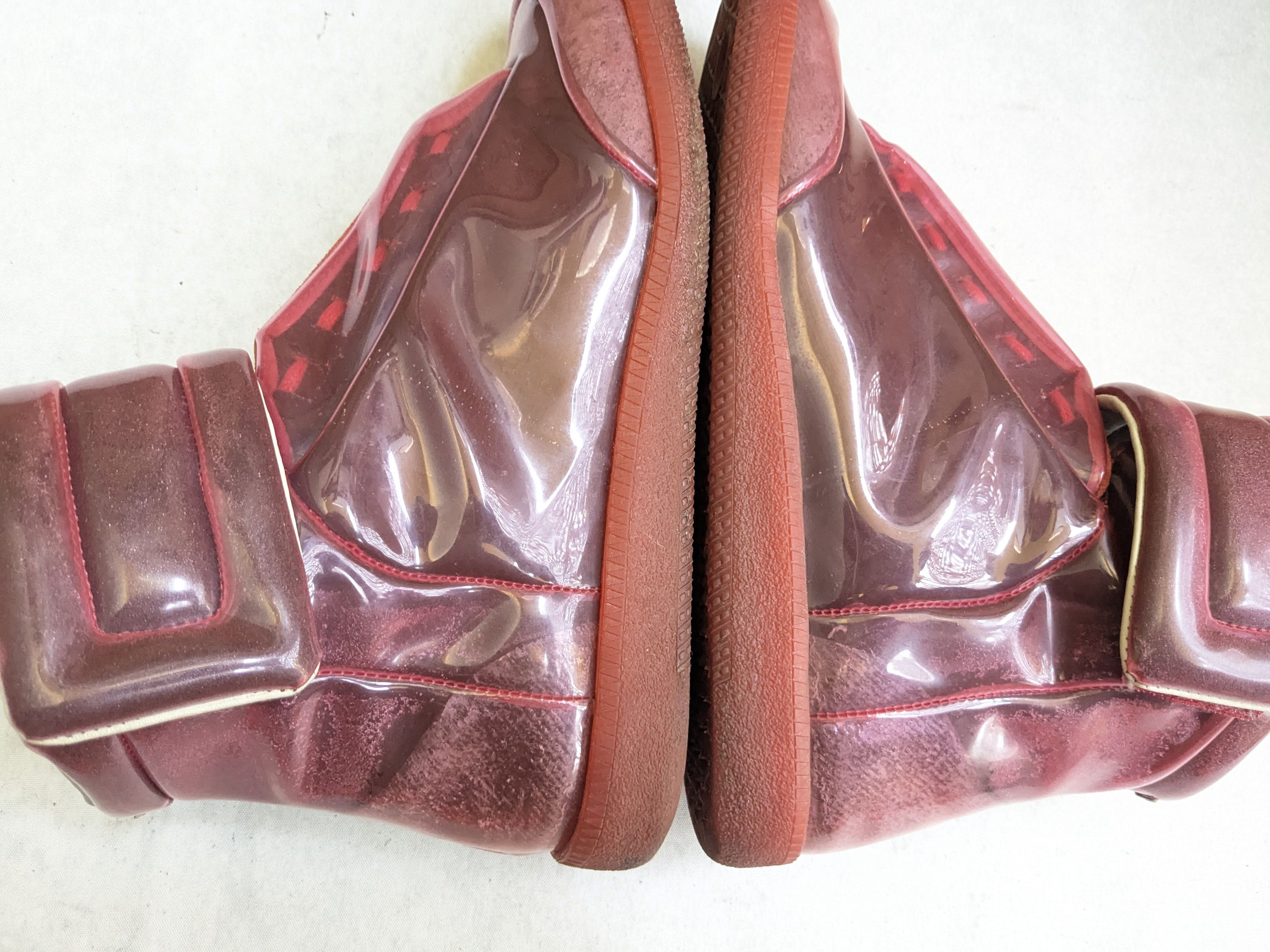 Maison Margiela Maison Margiela Future Sneakers Red PVC 9 42 High Tops Size US 9 / EU 42 - 11 Thumbnail