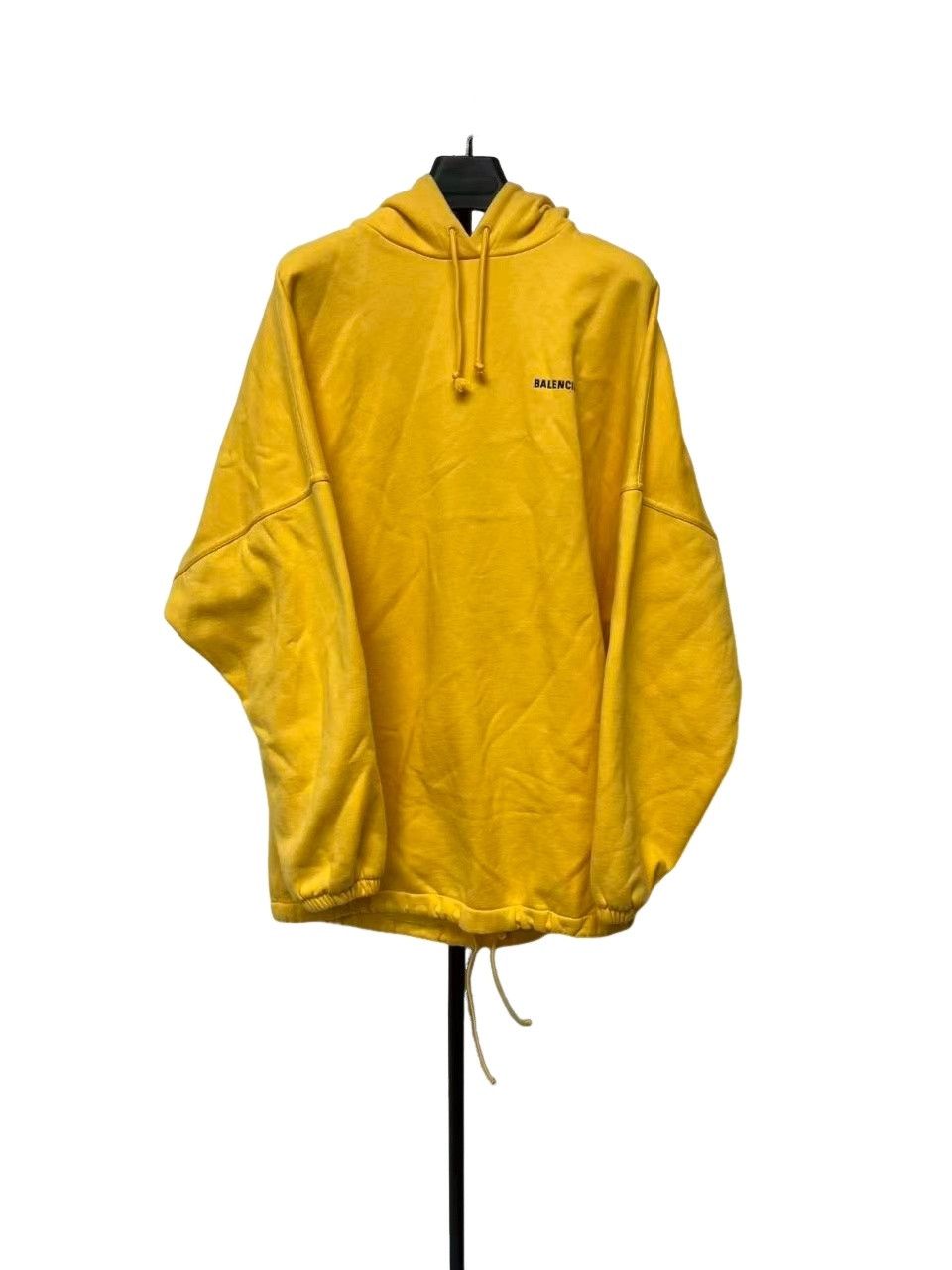Balenciaga Balenciaga Logo Print Hoodie Yellow XS Size US XS / EU 42 / 0 - 1 Thumbnail