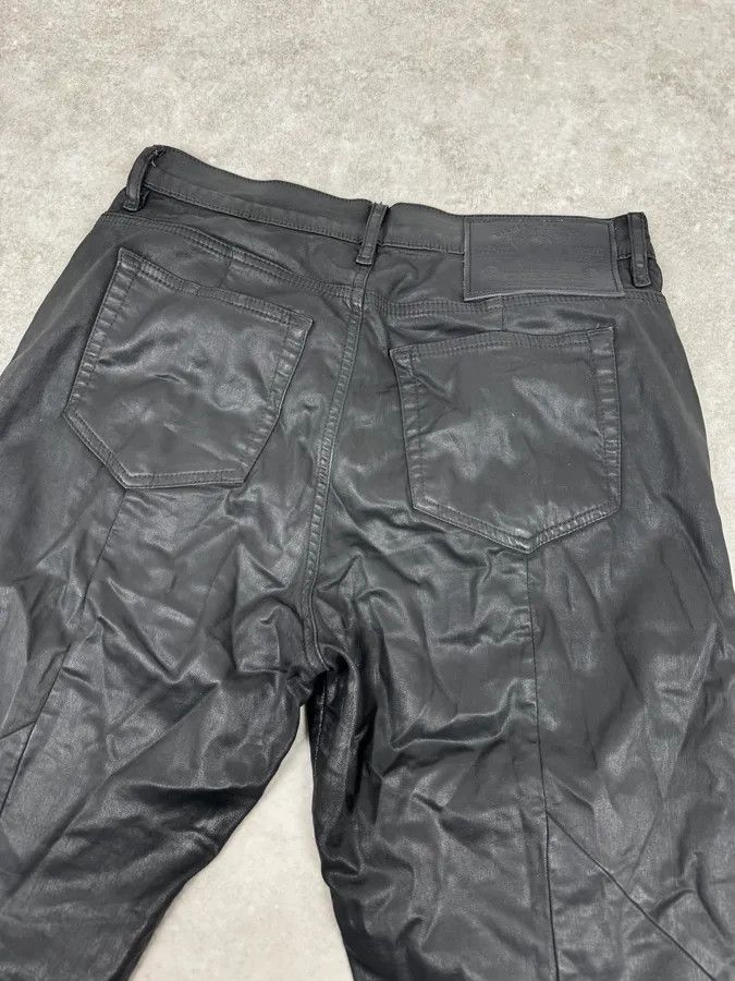 Diesel 2000s Diesel Slim Black Waxed Denim Jeans Size US 30 / EU 46 - 7 Thumbnail
