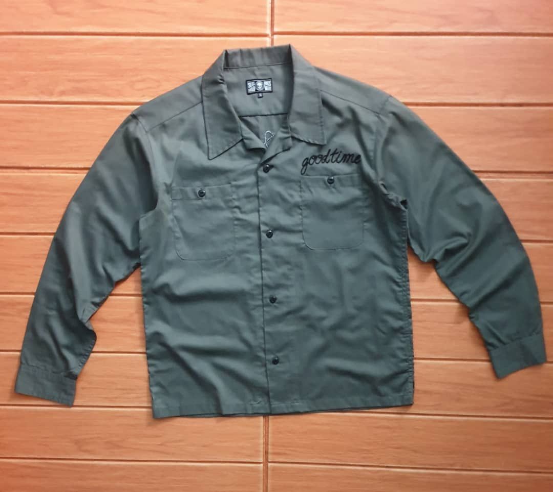 Japanese Brand 💥Skull head hard ware green military shirt Size US M / EU 48-50 / 2 - 4 Thumbnail