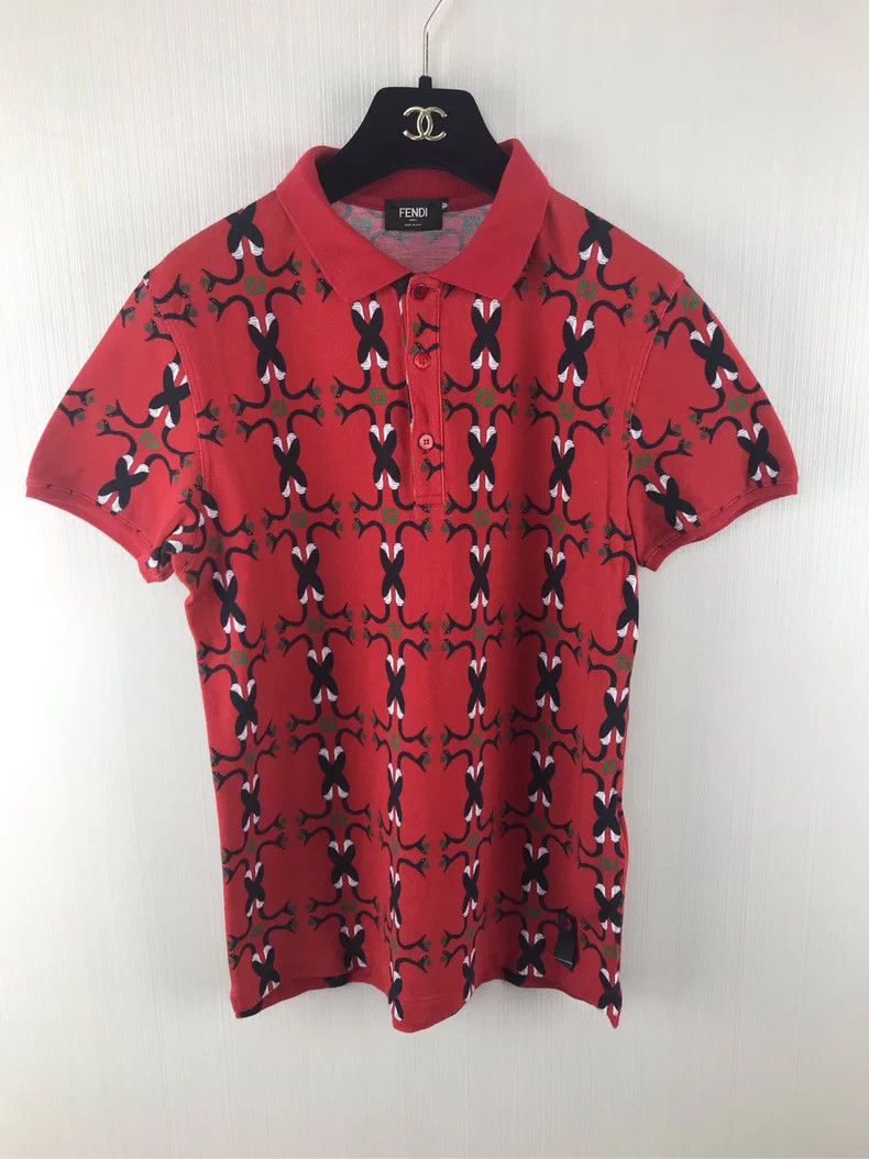 Fendi Fendi Runway All-over Print Polo Shirt Size US M / EU 48-50 / 2 - 1 Thumbnail