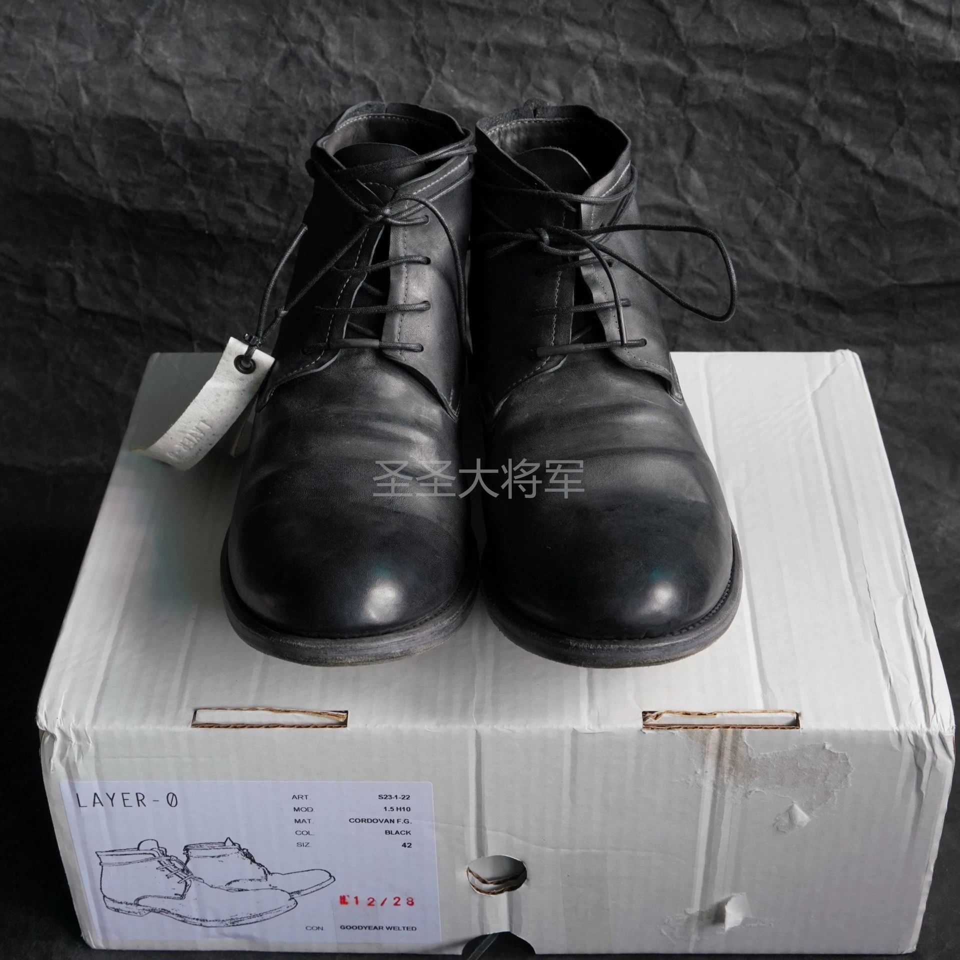 Layer-0 Layer 0 4H Cap Toe Blk Horsebutt Leather Derby 44 Size US 9 / EU 42 - 5 Thumbnail