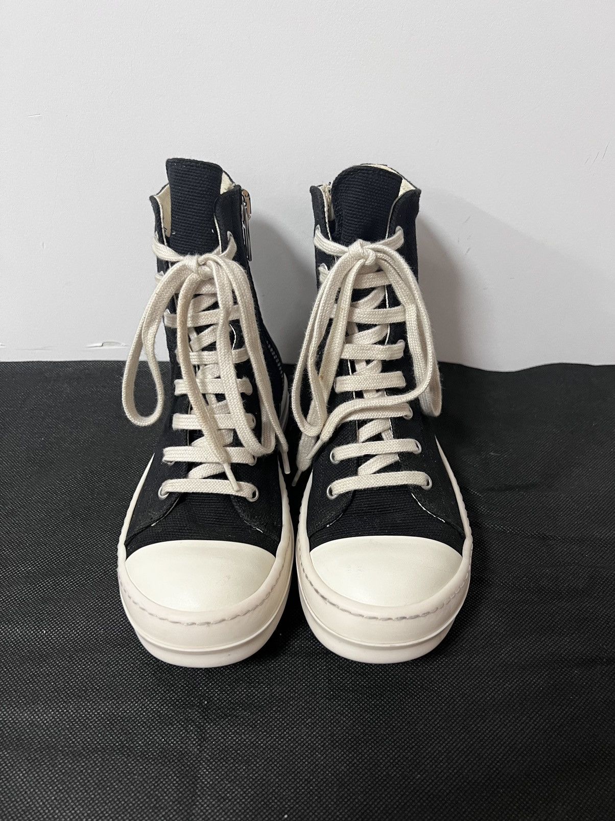 Rick Owens Drkshdw Rick owens drkshdw ramones high top sneakers sz35 Size US 5 / IT 35 - 3 Thumbnail