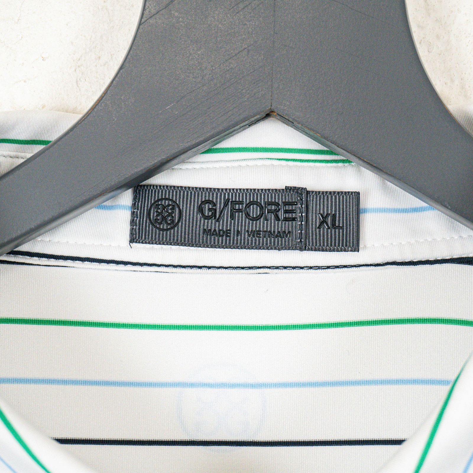 G/FORE G/FORE Golf Tech Polo Shirt White striped Size XL Size US XL / EU 56 / 4 - 4 Thumbnail
