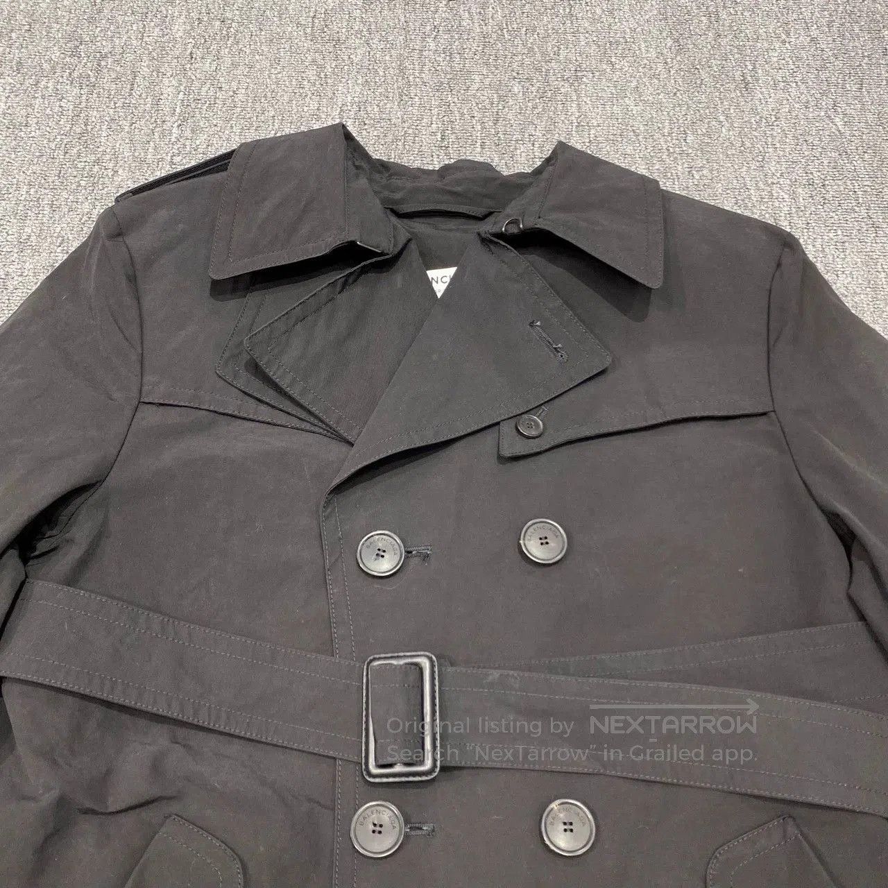 Balenciaga balenciaga black trench coat size 36. Size S / US 4 / IT 40 - 6 Thumbnail