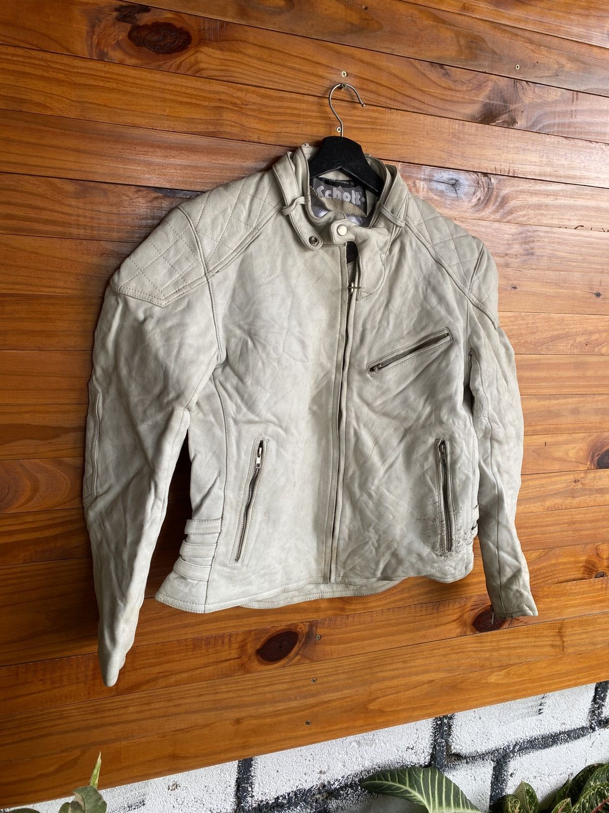 Schott Vintage **Schott NYC Café Racer Jacket Motorcycle Biker Size US L / EU 52-54 / 3 - 5 Thumbnail