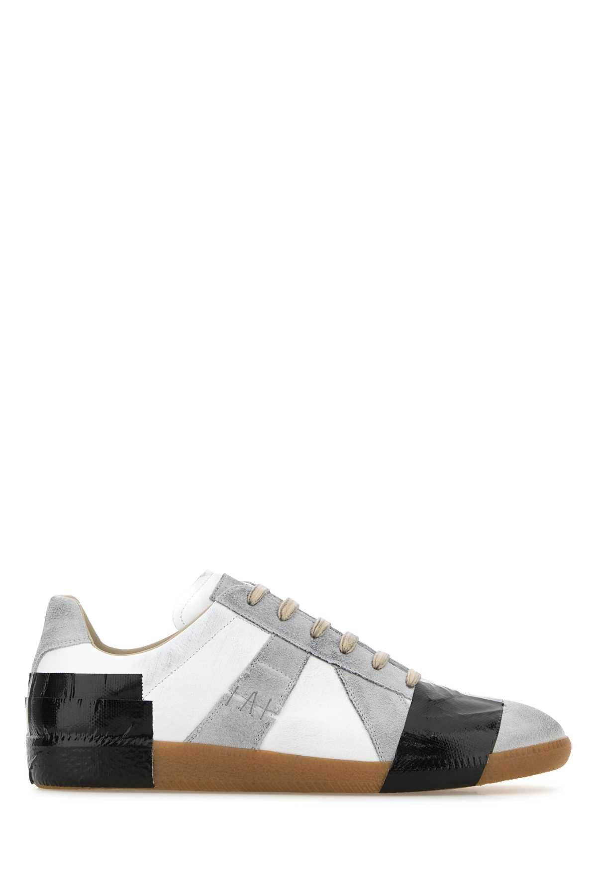 Maison Margiela Multicolor Suede And Leather Replica Sneakers Size US 7 / EU 40 - 1 Thumbnail