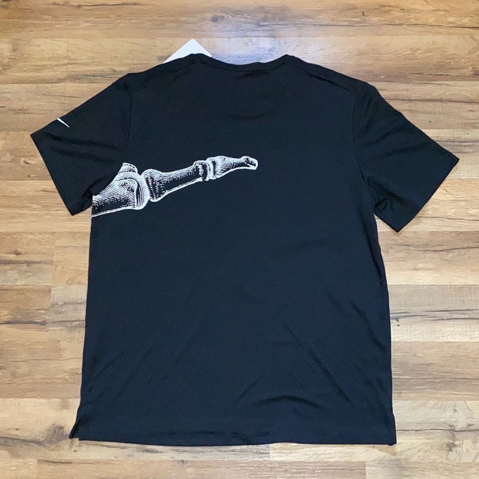 Nike Nike skeleton bone swoosh running UPF 40+ short sleeve Size US M / EU 48-50 / 2 - 5 Thumbnail