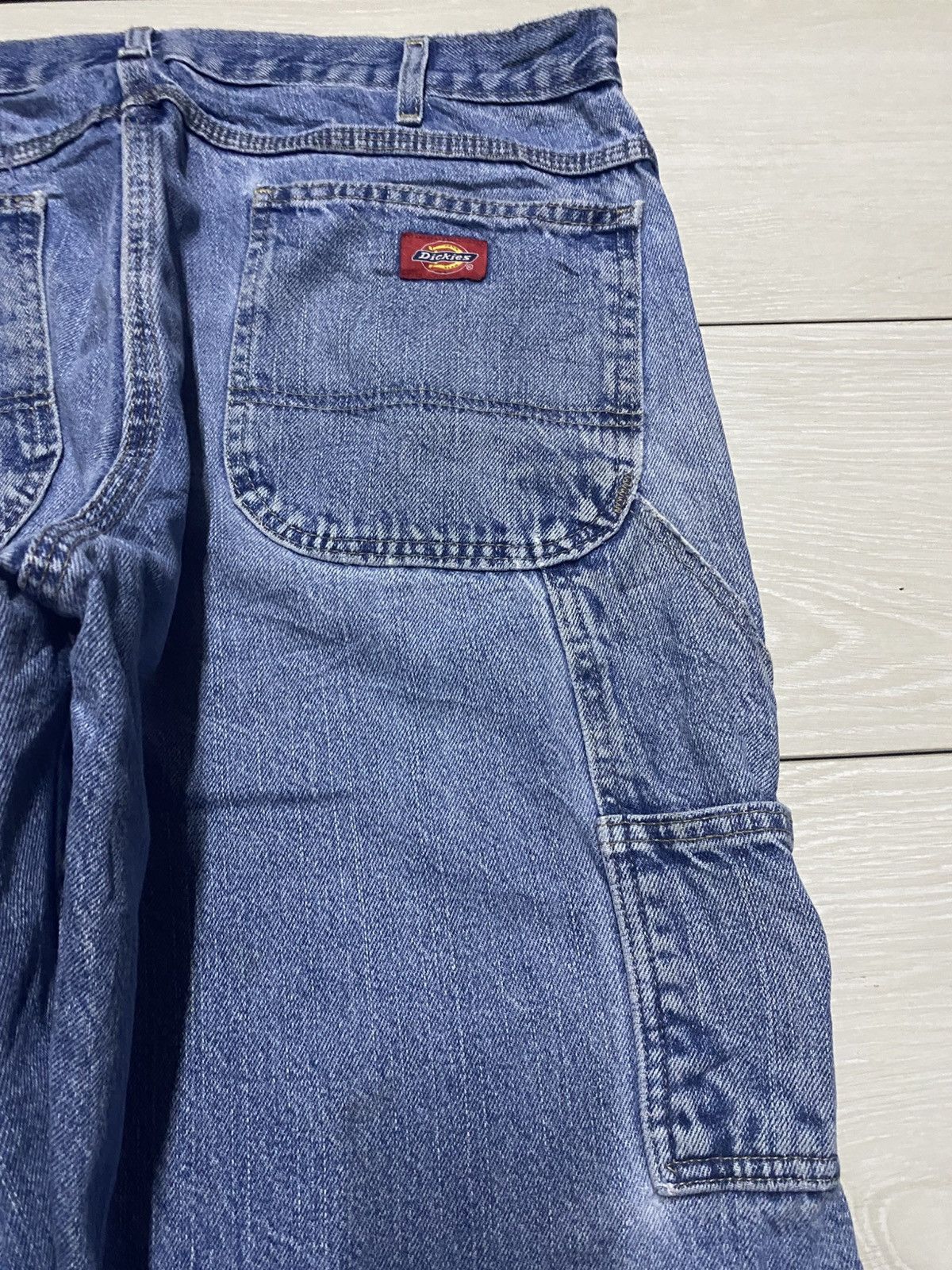 Dickies Vintage Dickies Carpenter Light Wash Baggy Jeans Size US 35 - 6 Thumbnail