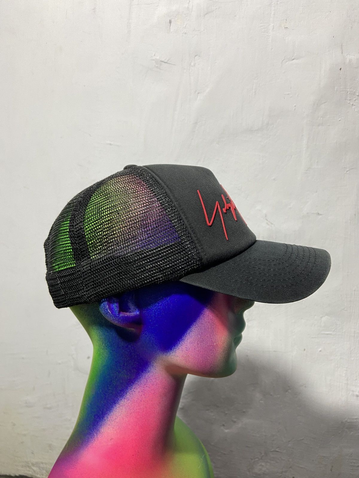 Yohji Yamamoto Yohji Yamamoto Trucker Cap Sun faded Black Size ONE SIZE - 14 Thumbnail