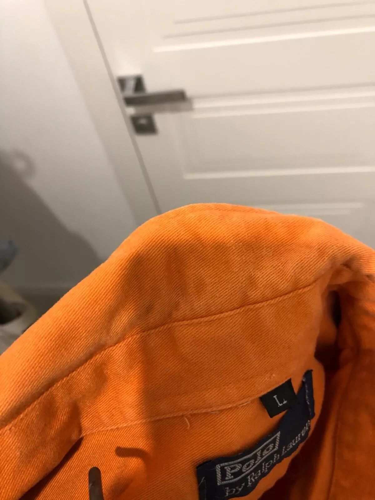 Polo Ralph Lauren Polo Ralph Lauren Vintage Orange Shirt Size US L / EU 52-54 / 3 - 9 Thumbnail