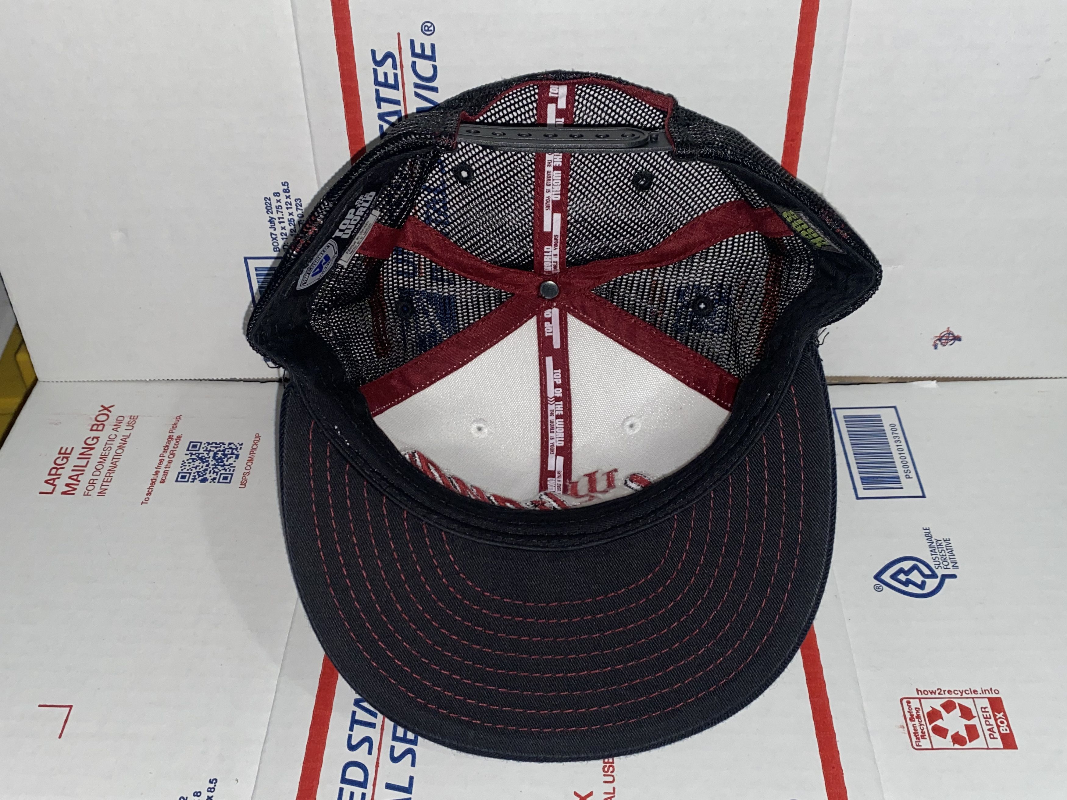 Top Of The World IU Indiana HOOSIERS Trucker hat Snapback Cap TOW retro vtg Size ONE SIZE - 4 Thumbnail