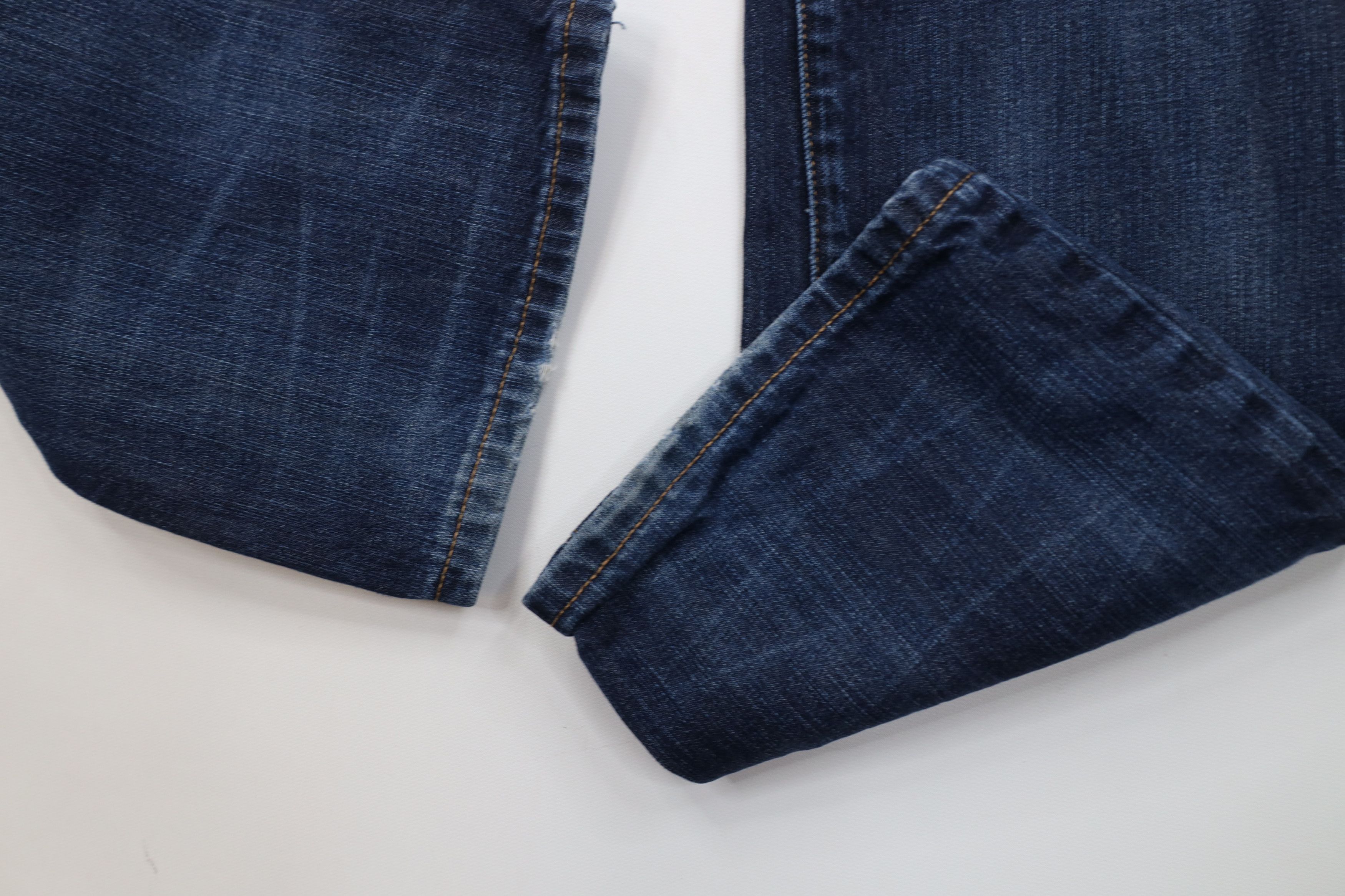 Express Express Rocco Slim Fit Boot Cut Denim Jeans Blue Cotton Size US 30 / EU 46 - 6 Thumbnail