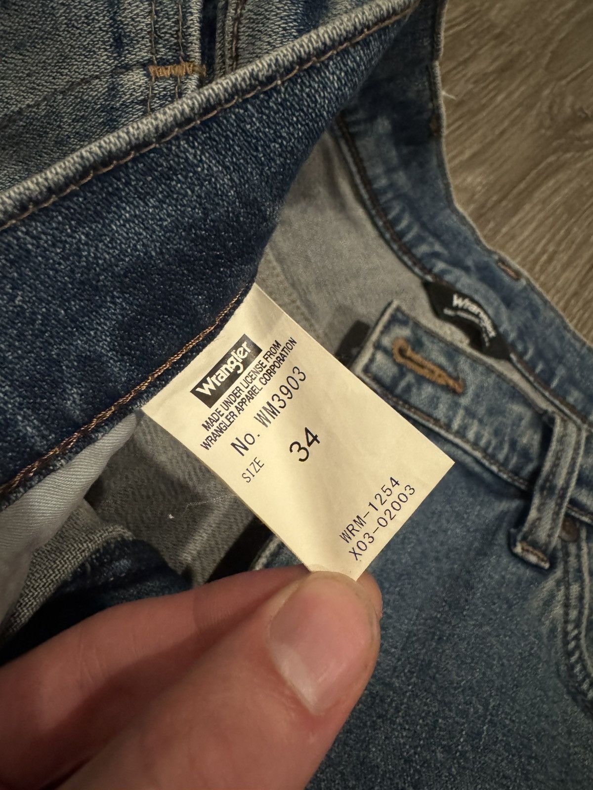 Vintage Vintage Patchwork Denim Wrangler Jeans Size 32-34 Size US 33 - 10 Thumbnail