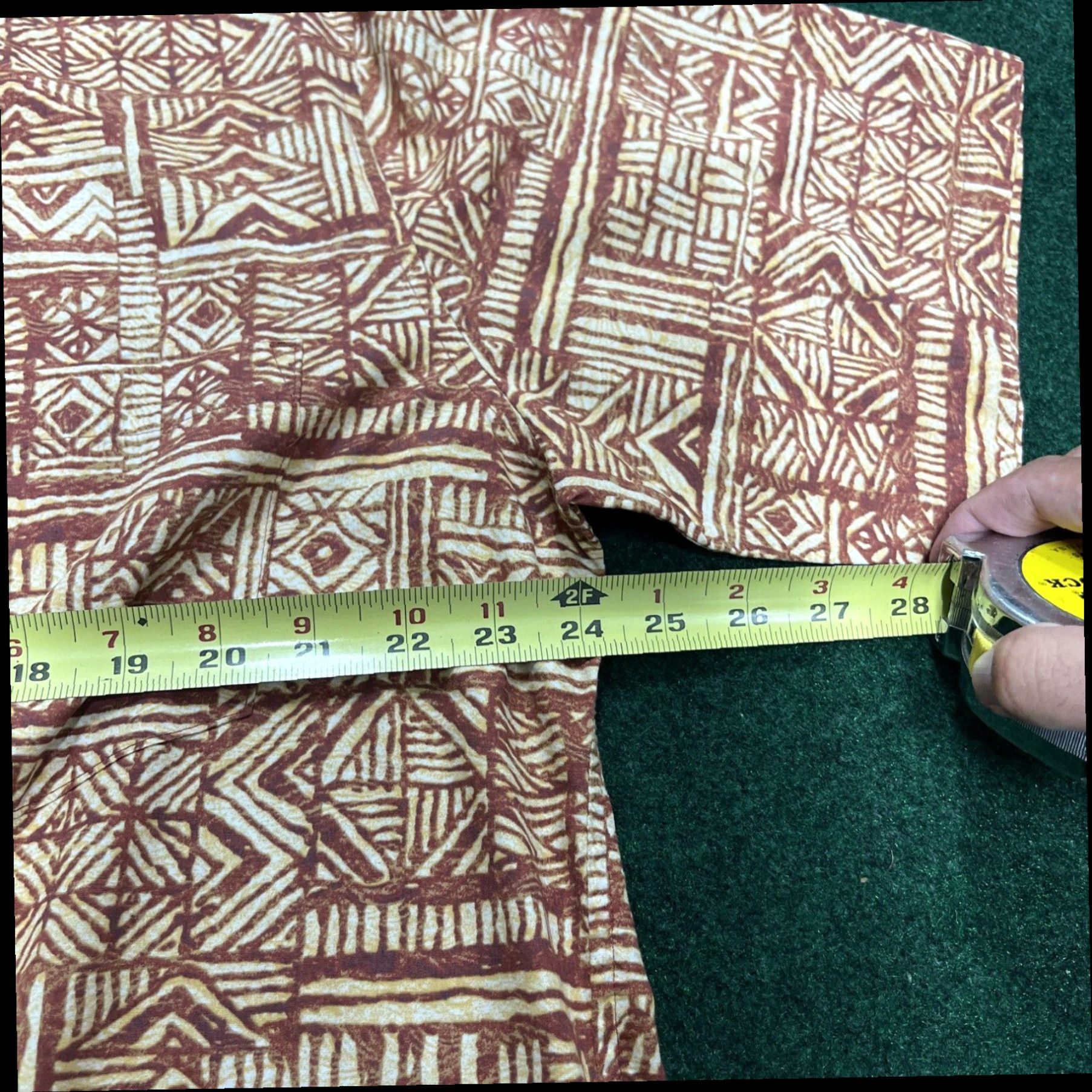 Vintage COOKE STREET Men's Size XL Print Orange Red Hawaiian Shirt Cotton Summer Beach Size US XL / EU 56 / 4 - 5 Thumbnail
