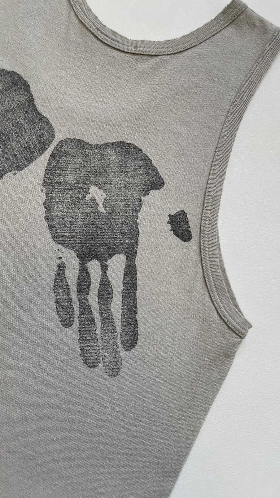 Ann Demeulemeester ‘Hand Print’ Raw Edge Cotton Vest Size M / US 6-8 / IT 42-44 - 11 Thumbnail