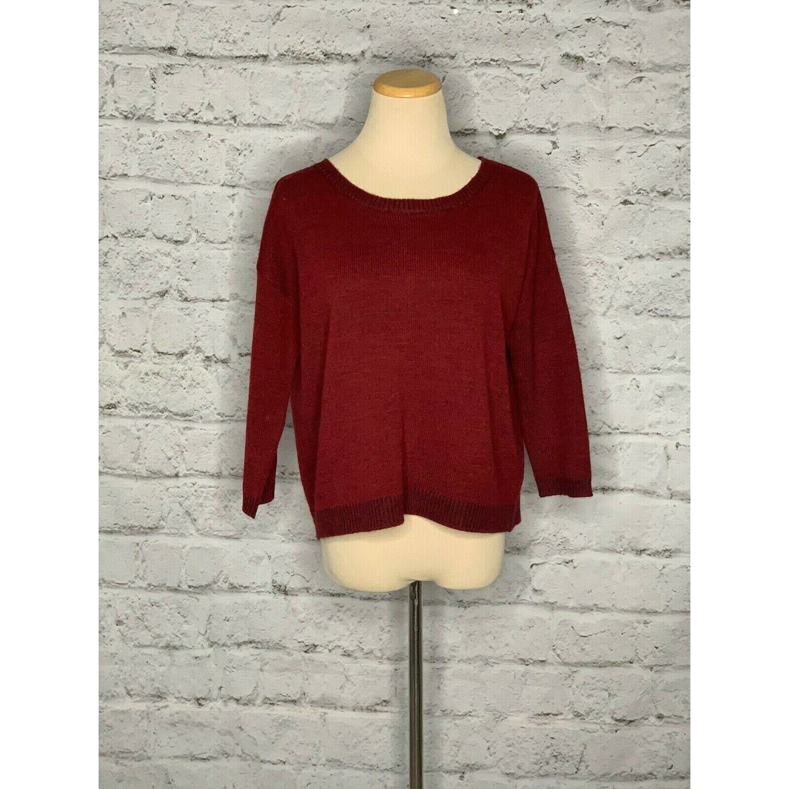 BB Dakota BB Dakota red split back oversized sweater size XS Size XS / US 0-2 / IT 36-38 - 8 Thumbnail