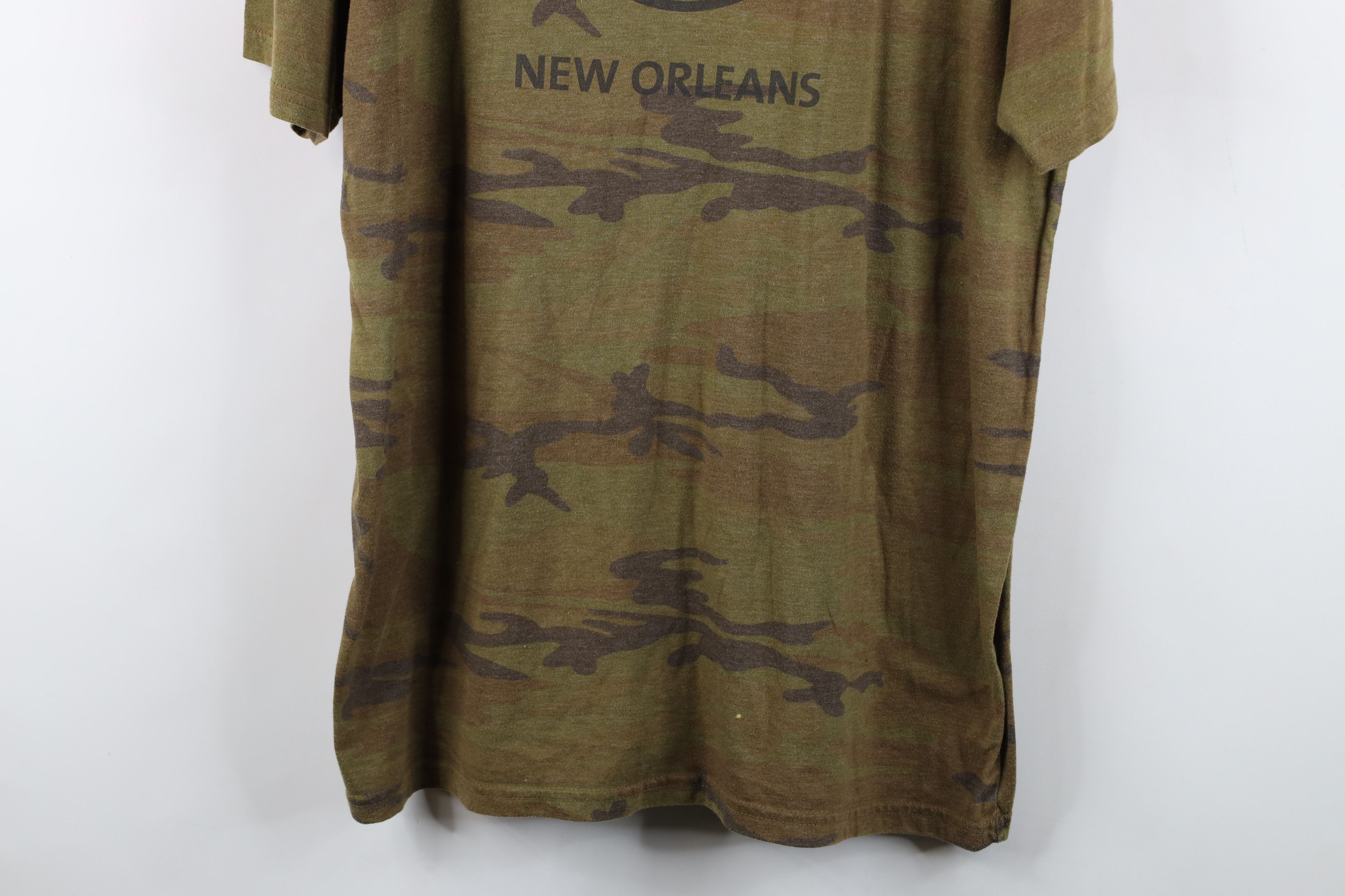 Hard Rock Cafe Y2K Hard Rock Cafe Spell Out New Orleans Camouflage T-Shirt Size US XL / EU 56 / 4 - 3 Thumbnail