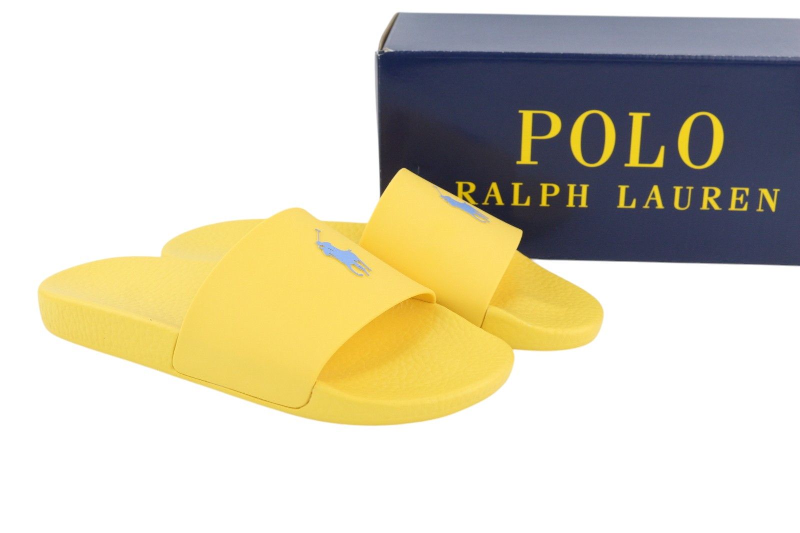 Polo Ralph Lauren POLO SLIDES-SN-SLI EU46 Yellow Flip Flops Shoes 84655 Size US 13 / EU 46 - 1 Thumbnail