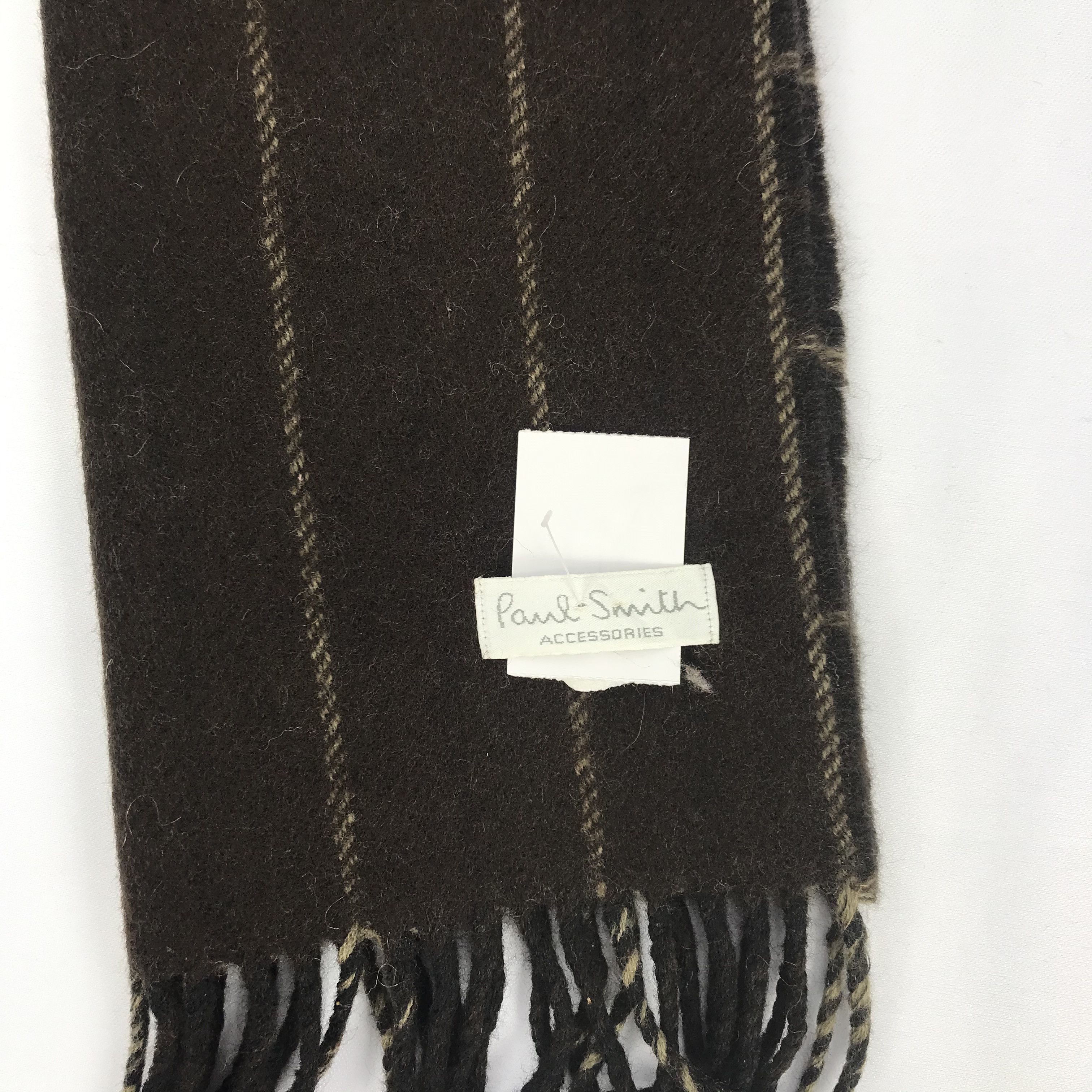 Paul Smith Vintage Paul Smith Scarf Muffler Cashmere Wool Scarves Size ONE SIZE - 4 Thumbnail