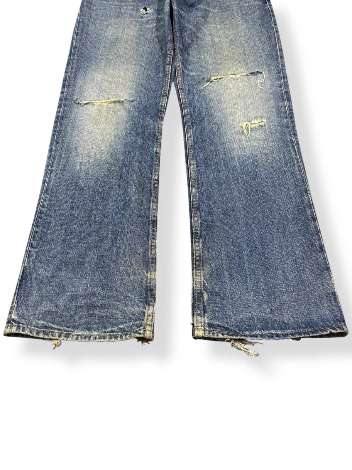 Gap Vintage Gap Blue Wash Loose Fit Distressed Grunge Jeans Size US 35 - 6 Thumbnail