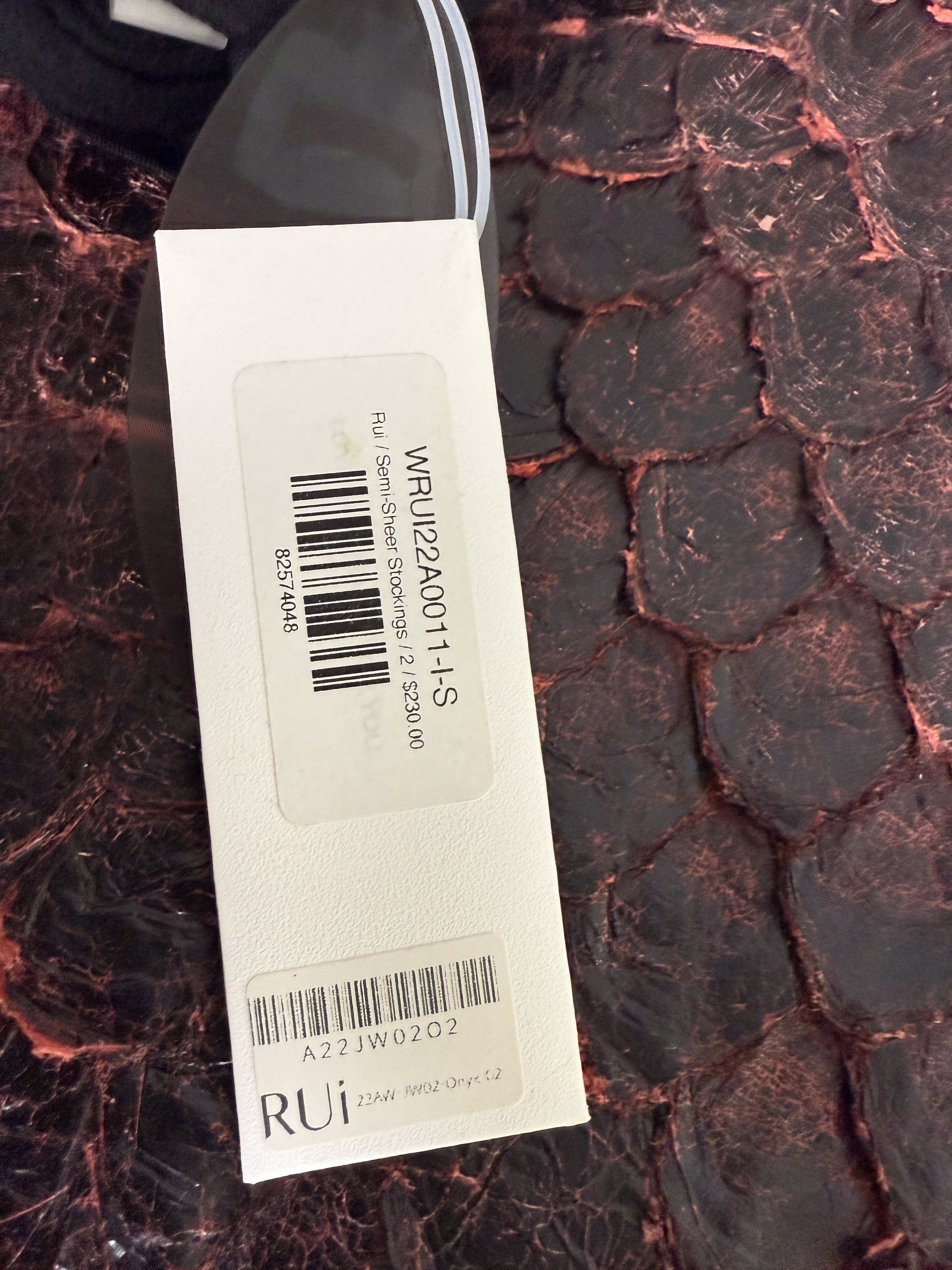 RUIbuilt $230 RUI Size 2 Semi-Sheer Stockings Size ONE SIZE - 8 Thumbnail