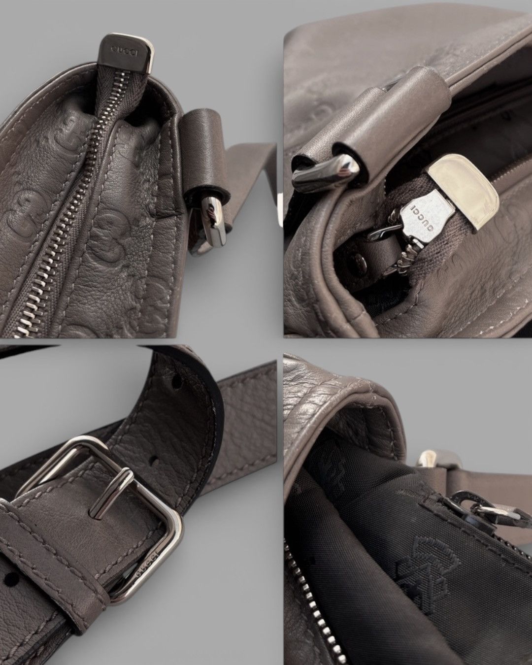 Gucci 🔥 GUCCI GG SUPREME MONOGRAM LEATHER MESSENGER BAG Size ONE SIZE - 6 Thumbnail