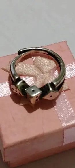 Jewelry Cute Triple Dice Adjustable Ring Size ONE SIZE - 4 Thumbnail
