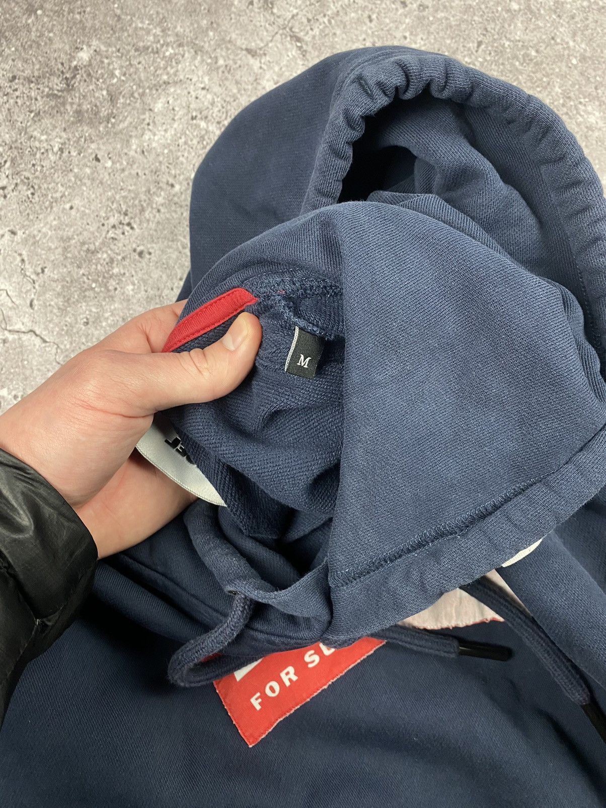 Diesel × Vintage Vintage 90s Diesel Box Embroidered Logo Baggy Hoodie Size US S / EU 44-46 / 1 - 6 Thumbnail