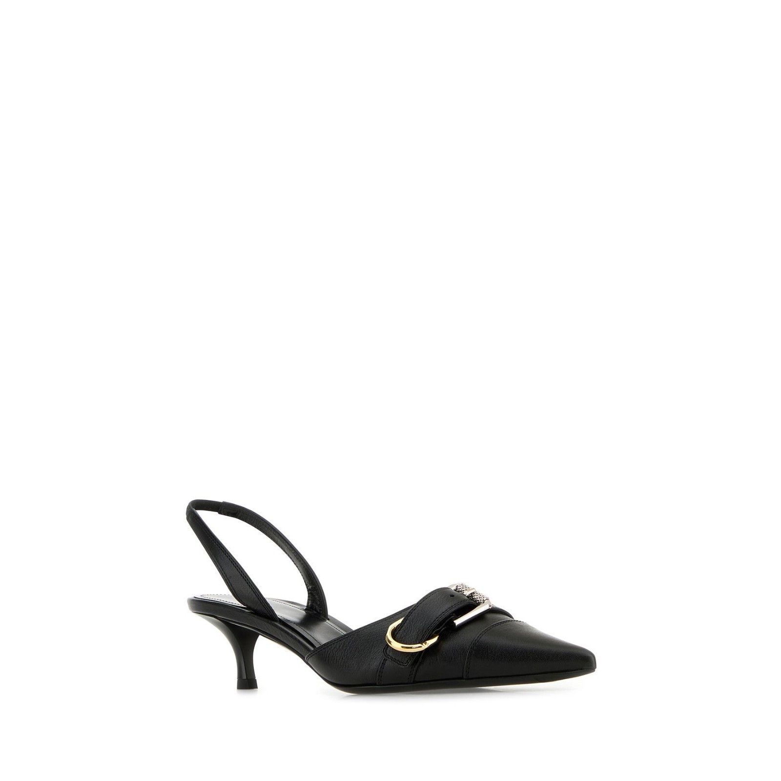 Givenchy GIVENCHY Voyou Black Leather 45mm Heel Pumps New & Authentic Size US 9 / IT 39 - 2 Thumbnail