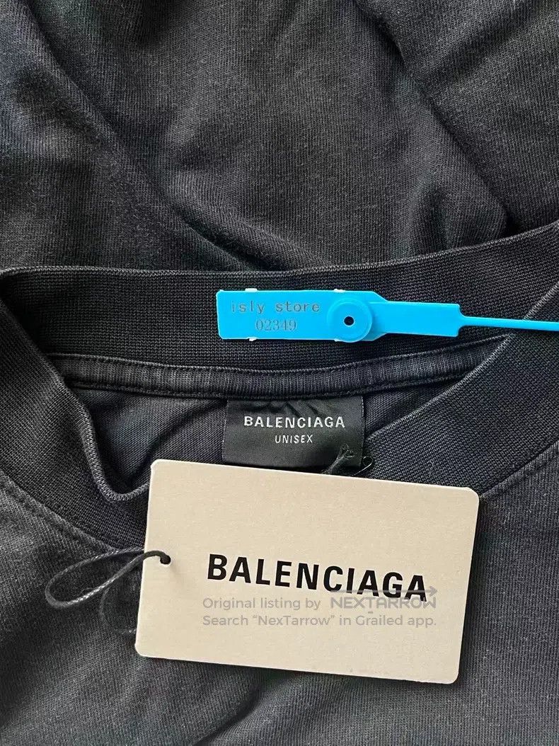 Balenciaga Balenciaga Letter Heart Pattern Printed Round Neck Casual Size US XS / EU 42 / 0 - 5 Thumbnail