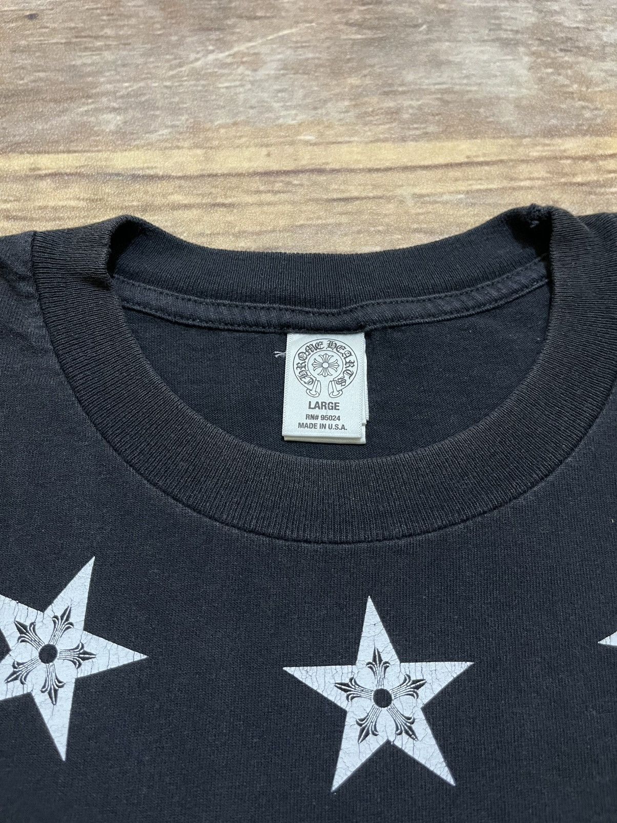 Chrome Hearts Chrome Hearts Vintage Star Hollywood Pocket Tee Size US L / EU 52-54 / 3 - 5 Thumbnail