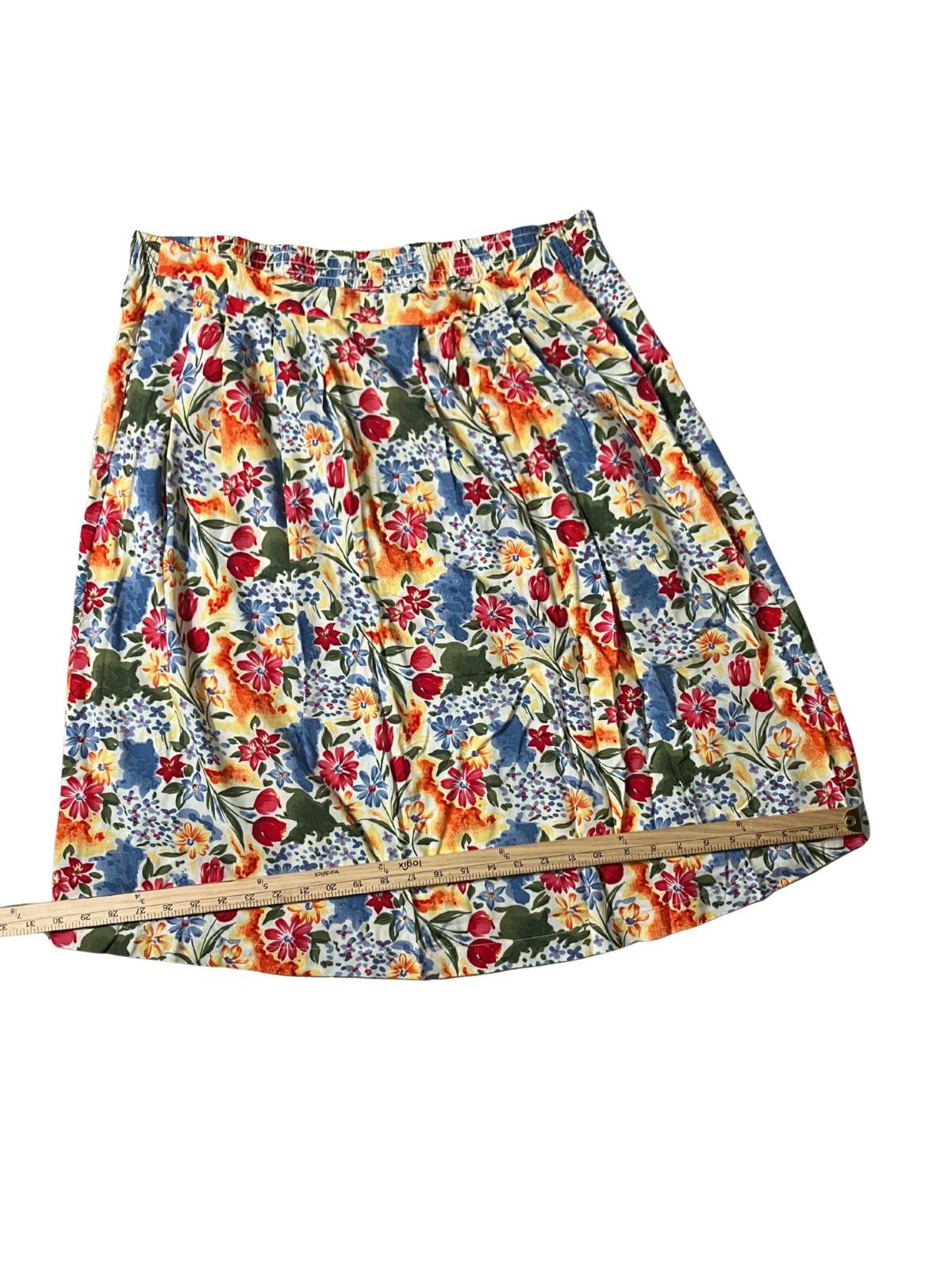Other Sag Harbor Floral 3-Piece Set Skirt & 2 Blouses Rayon Large Size L / US 10 / IT 46 - 10 Thumbnail