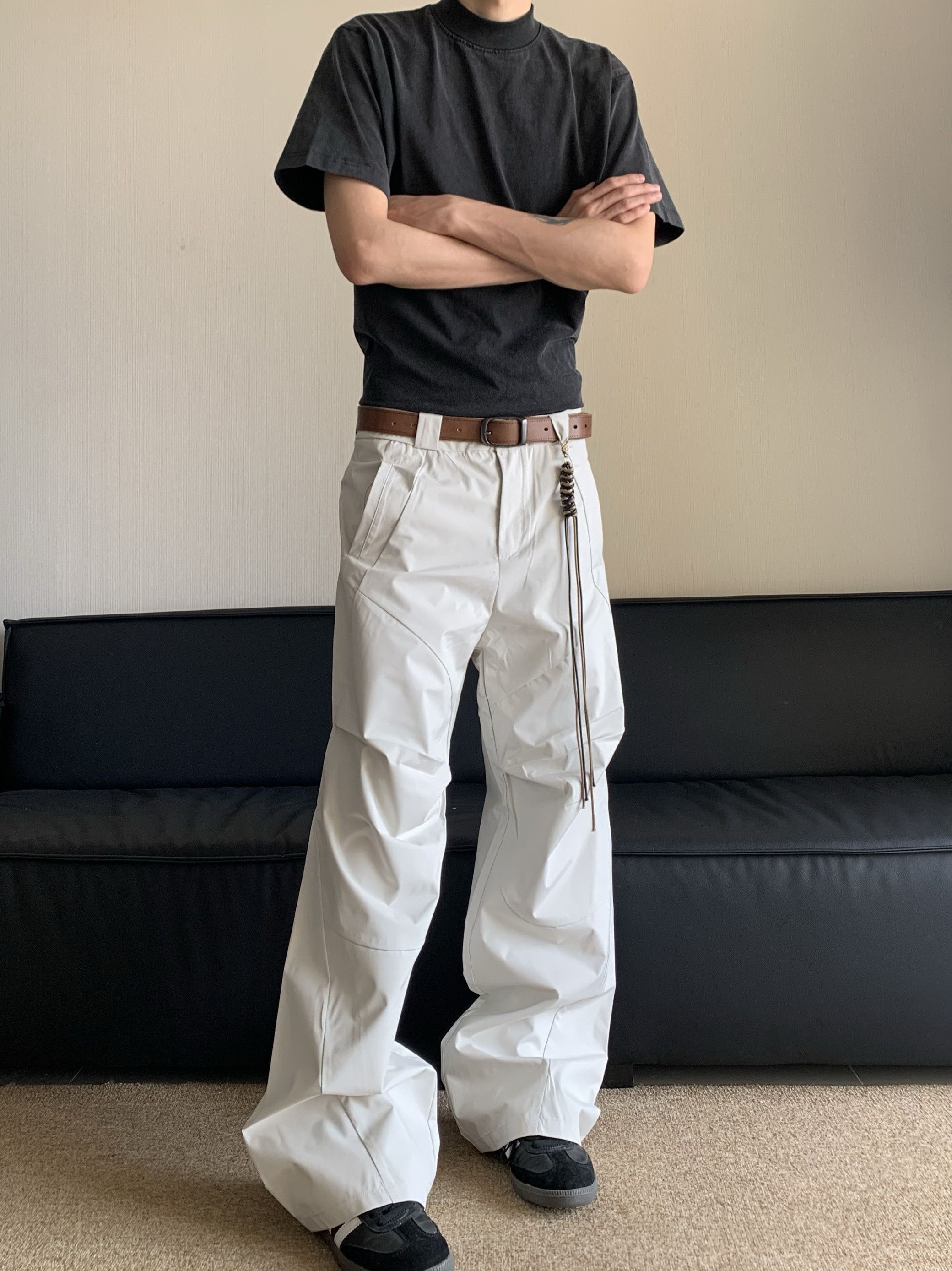 Designer × Japanese Brand Deconstructing Niche High Street Wide Leg Size US 30 / EU 46 - 2 Thumbnail