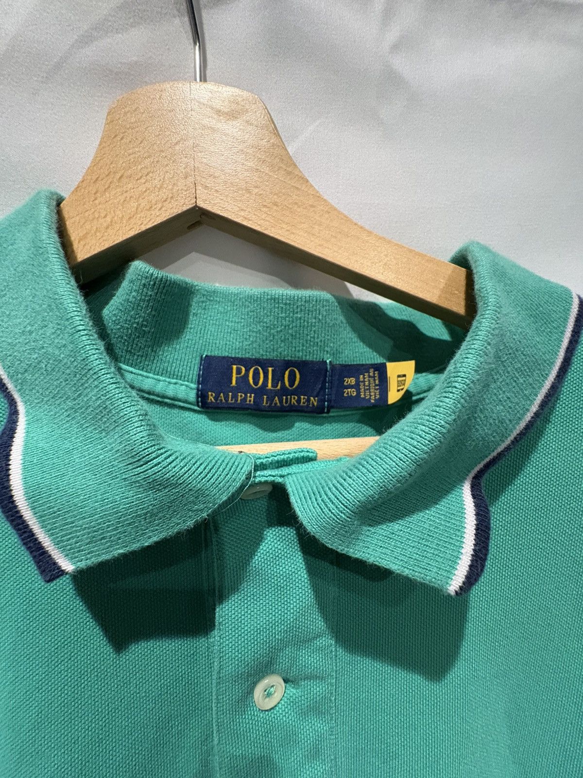 Polo Ralph Lauren Polo Ralph Lauren Green Shirt Size US XL / EU 56 / 4 - 3 Thumbnail