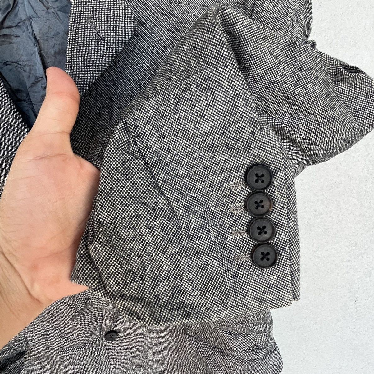 Other Vintage A Aquascutum Grey Wool Blazer Size XL Size 44R - 7 Thumbnail