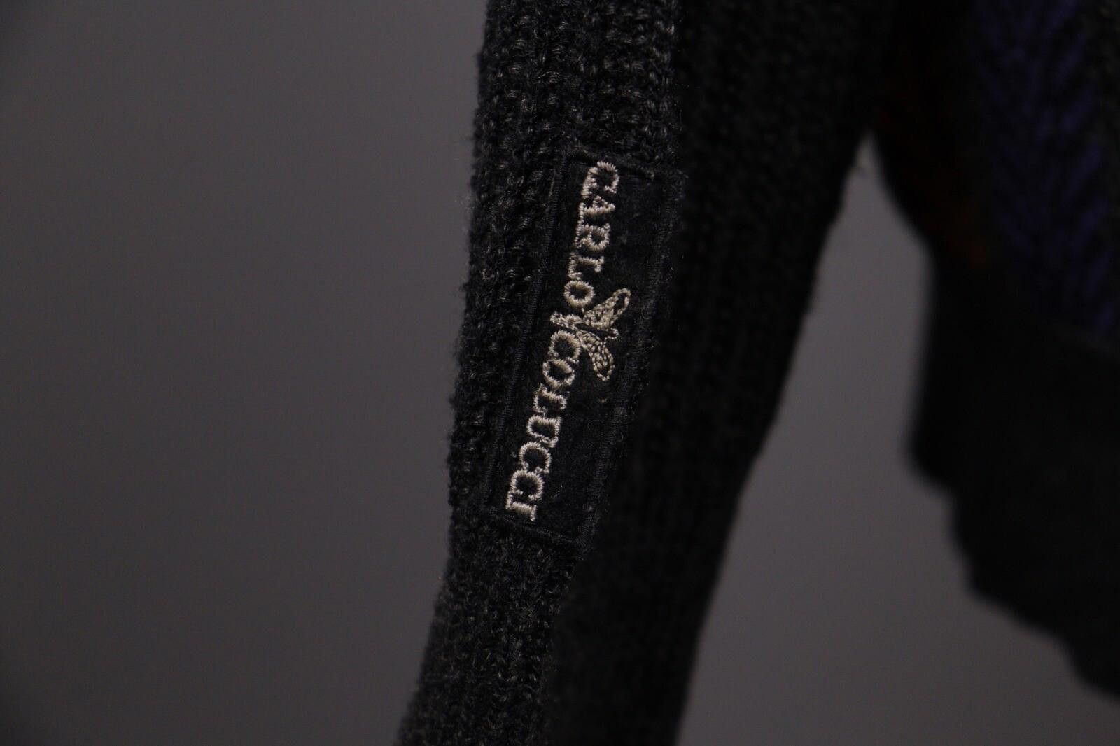 Carlo Colucci Carlo Colucci Black Stripe Wool Knit Sweater Size 54 Size US M / EU 48-50 / 2 - 9 Thumbnail