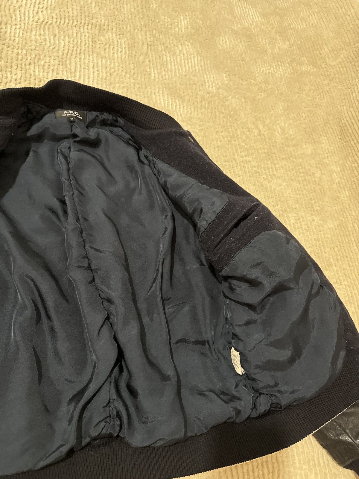 A.P.C. A.P.C black leather bomber Size US M / EU 48-50 / 2 - 2 Thumbnail