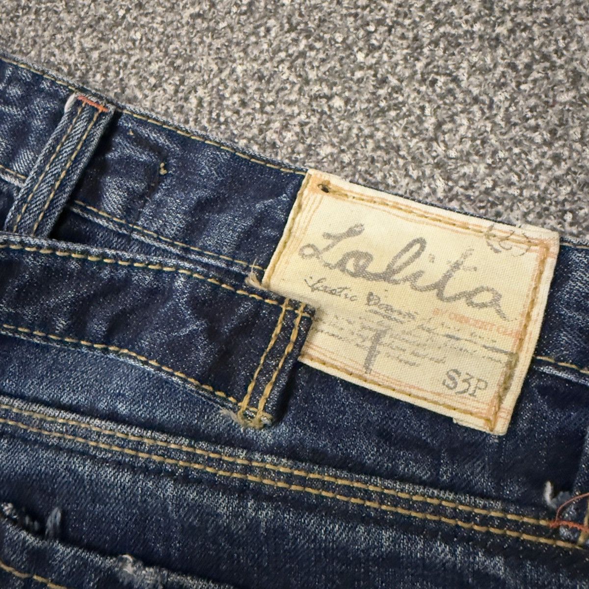 Beauty Beast 🔥 Flared Exotic Vintage Lolita Low Rise Jeans W31 Size 31" - 11 Thumbnail