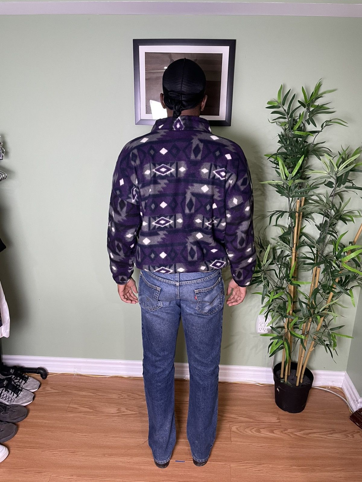 Vintage Vintage Mock Neck Fleece Sweater Size US M / EU 48-50 / 2 - 4 Thumbnail
