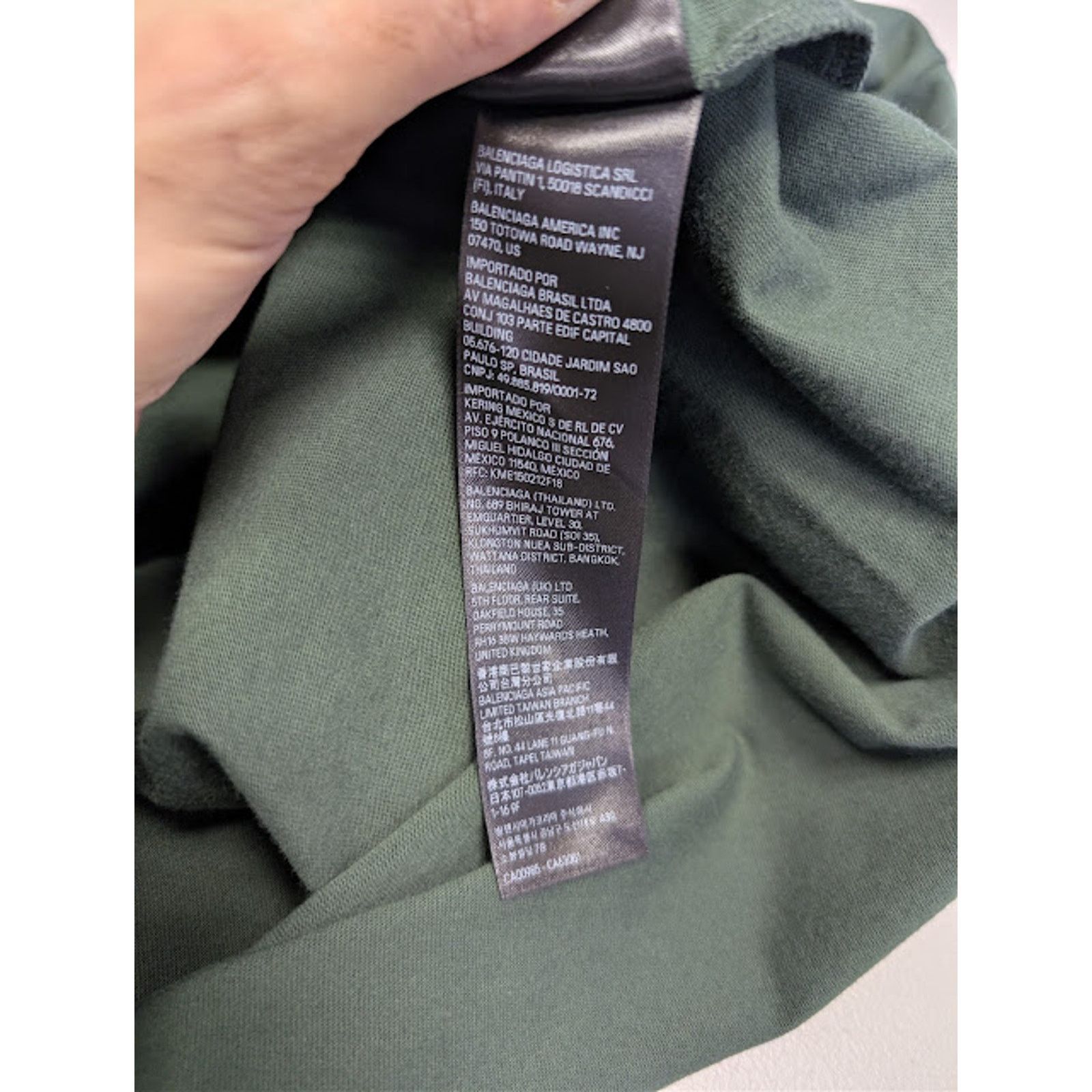 Balenciaga o1rshd1 Ramadan 24 Vintage Jersey T-Shirt Dark Green / Black Size US L / EU 52-54 / 3 - 19 Thumbnail