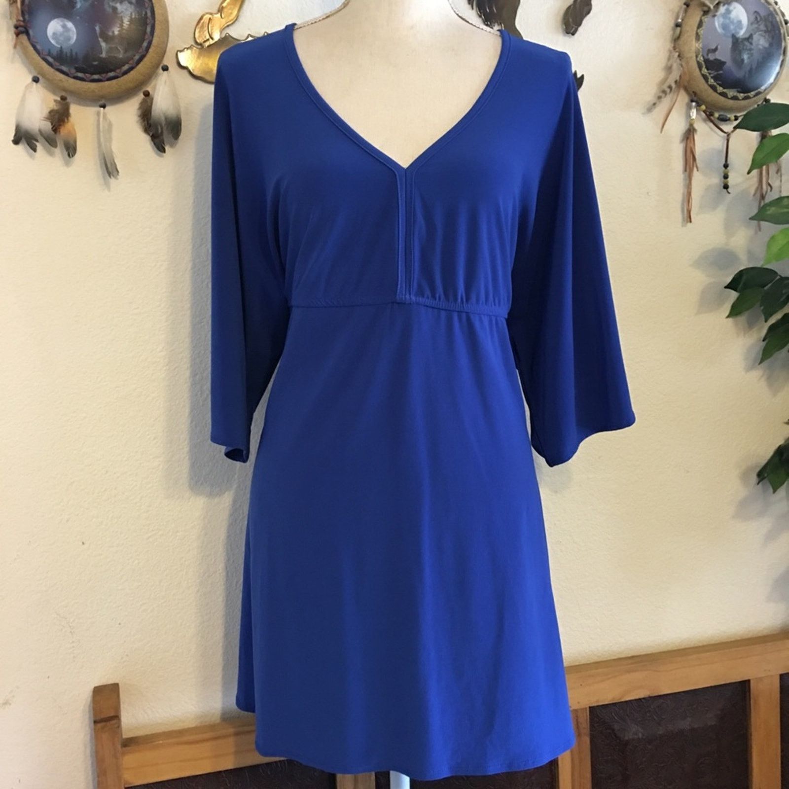 Other Antthony Royal blue half sleeve tunic top dress Size XL / US 12-14 / IT 48-50 - 4 Thumbnail