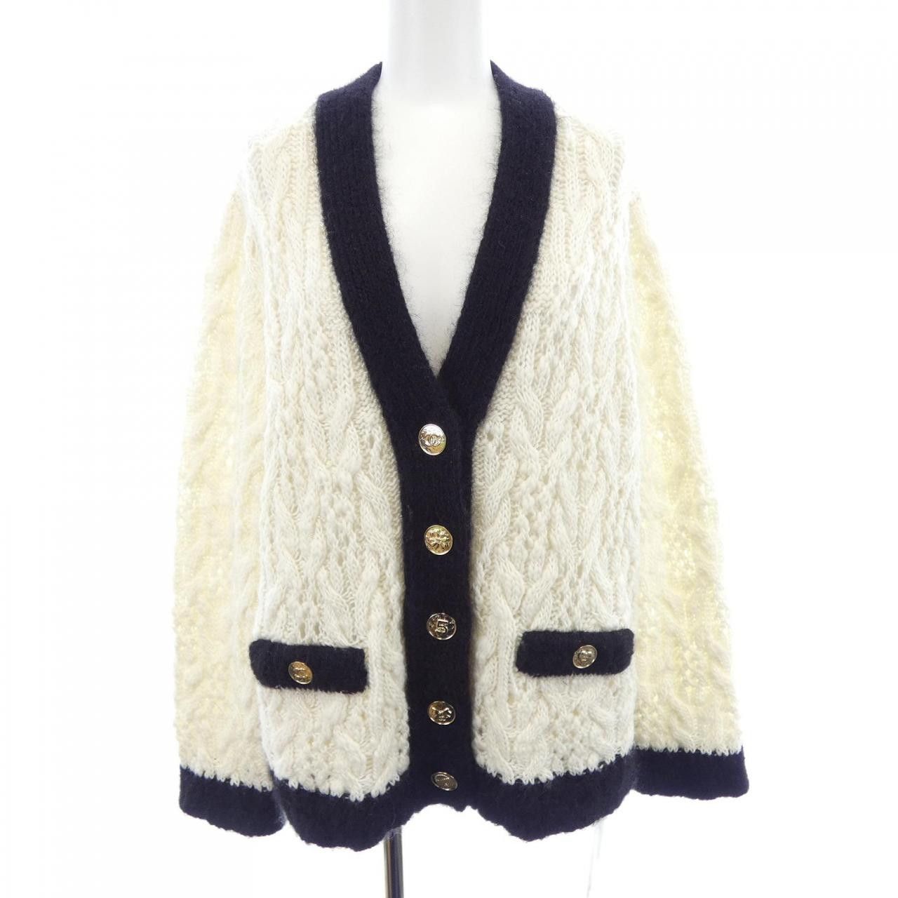 Chanel Chanel Chanel Knit Cardigan Others Tops P80186K11645 DUTY FREE for USA Size ONE SIZE - 1 Thumbnail