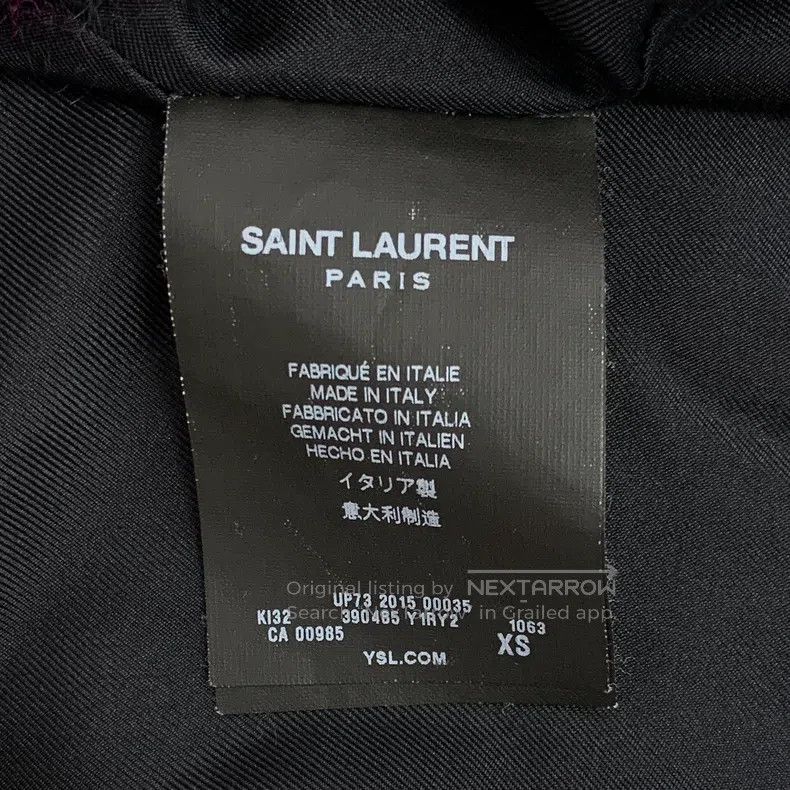 Saint Laurent Paris Saint Laurent Paris Color-Blocked Leopard Print Wool V-Nec Size US XS / EU 42 / 0 - 6 Thumbnail