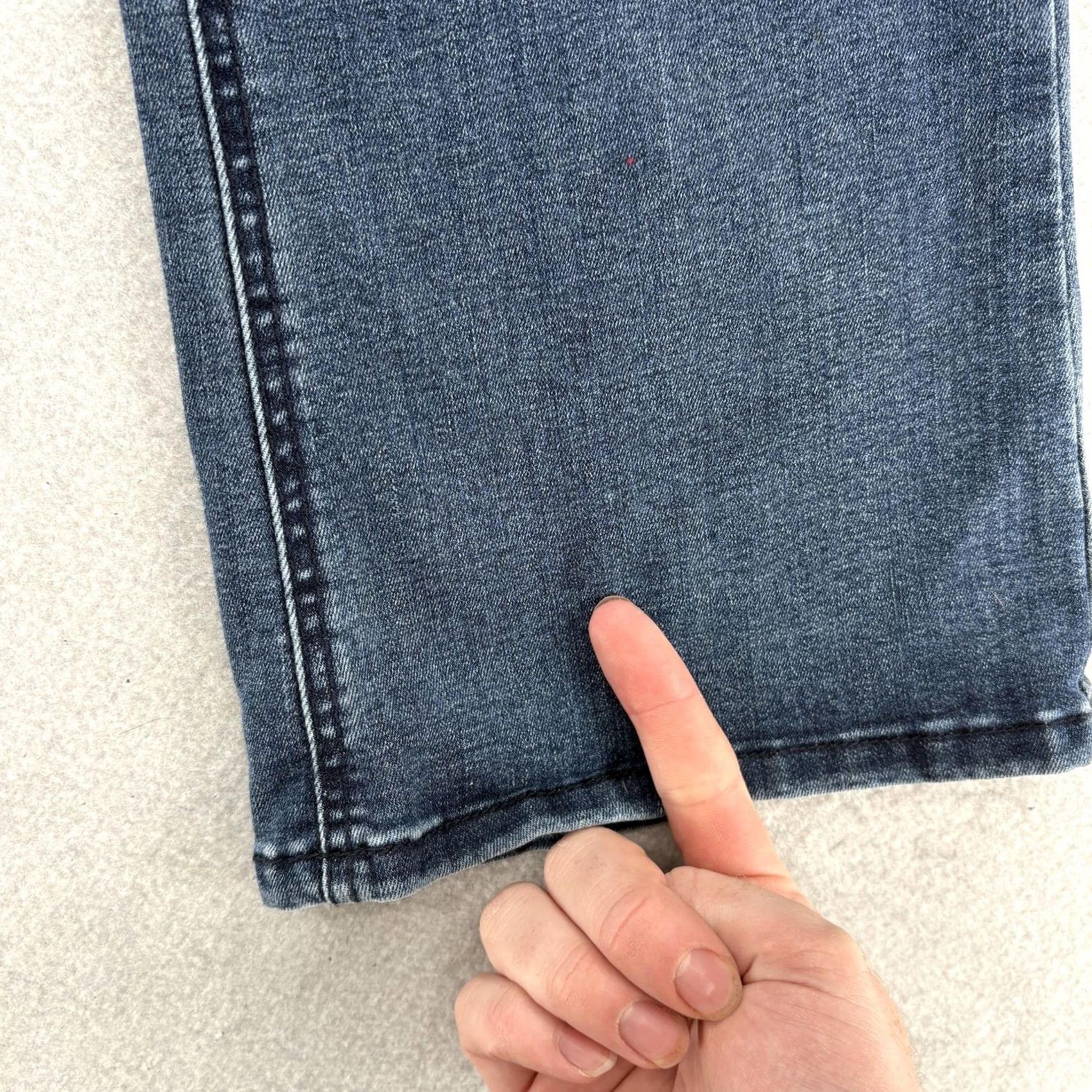 Vintage Democracy Jeans Bootcut Womens 8 Blue Mid Rise Distressed Stretch Pockets 5-Pocket Denim Cotton Polyester Viscose Spandex Size 30" / US 8 / IT 44 - 4 Thumbnail