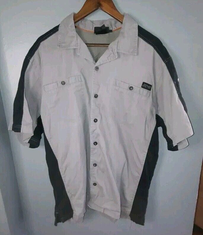 Harley Davidson Harley-Davidson Work Shirt XL Gray Black Embroidered Size US XL / EU 56 / 4 - 1 Thumbnail